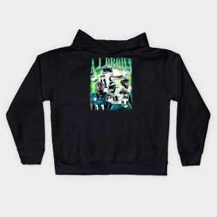 VINTAGE A.J. BROWN FOOTBALL Kids Hoodie